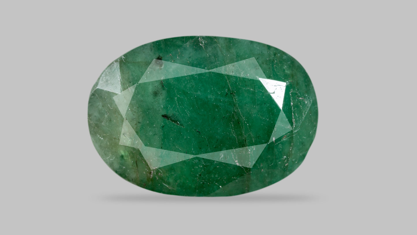 Minor Oil Natural Zambian Emerald (Panna) 6.07 Carats - Emerald (Panna)