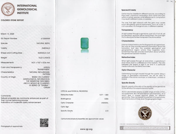 Natural Zambian Emerald (Panna) 10.23 Carats - Media 6