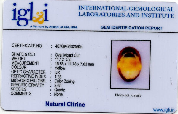 NATURAL CITRINE (SUNELA) 11.12 CARATS - Media 4