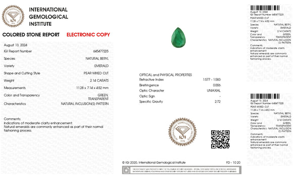 Natural Zambian Emerald (Panna) 2.14 Carats - Media 6
