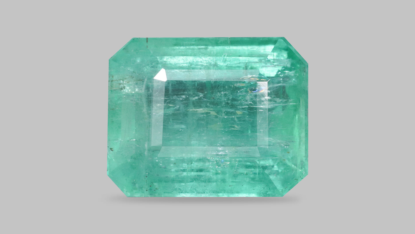 Minor Oil Natural Afganistan Emerald (Panna) 9.18 Carats - Emerald (Panna)