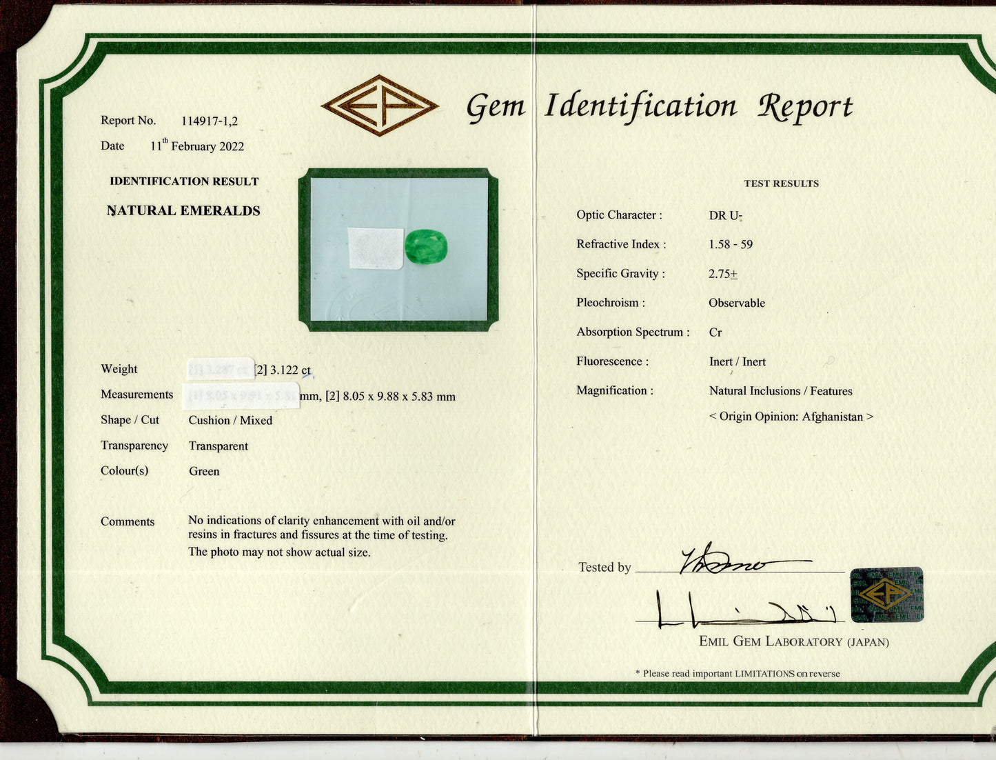 
                    
                      Panjshir Emerald (Panna) 3.12 Carats - Media 6
                    
                  