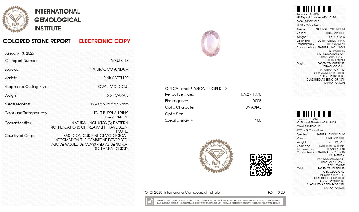 
                    
                      NATURAL PINK SAPPHIRE 6.51 CARATS - Media 6
                    
                  