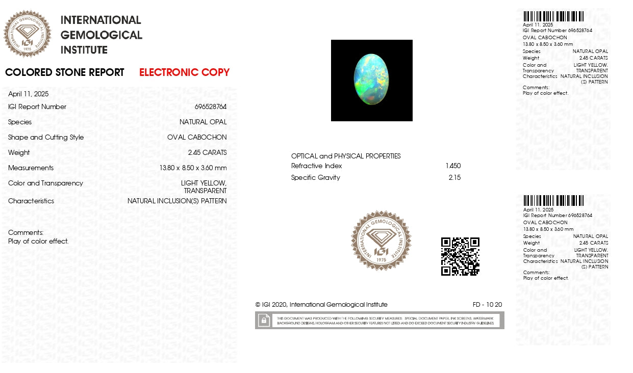 
                    
                      NATURAL OPAL 2.45 CARATS - Media 7
                    
                  
