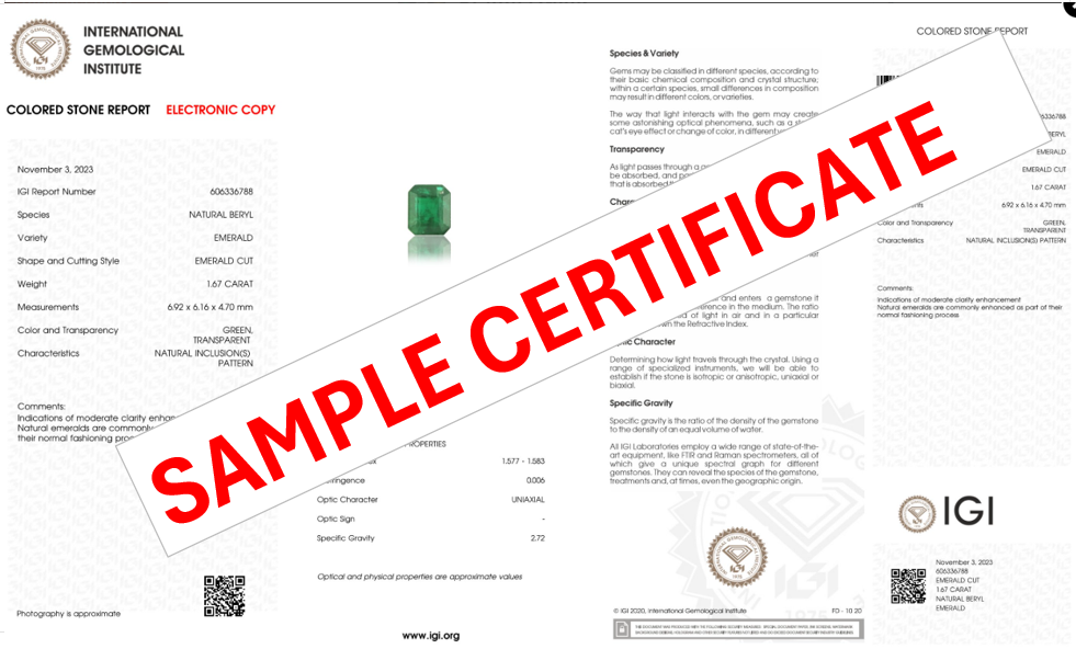 
                    
                      Natural Zambian Emerald (Panna) 6.67 Carats - Media 7
                    
                  