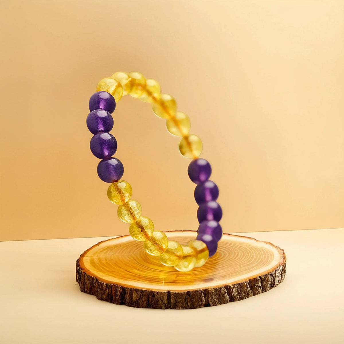 Bracelet for Abundance & Luck – Citrine Amethyst Bracelet