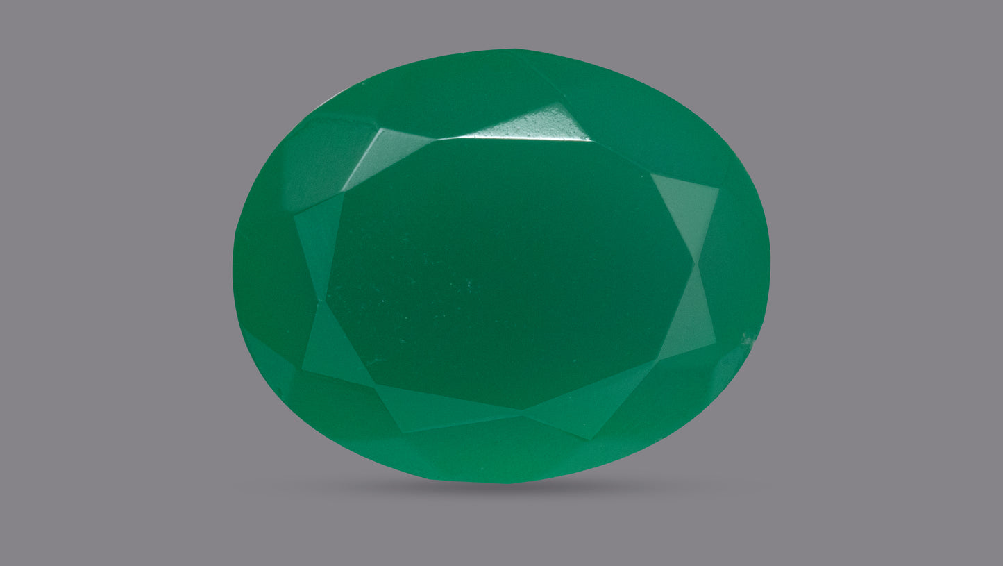 GREEN ONYX 12.77  CARATS - Onyx