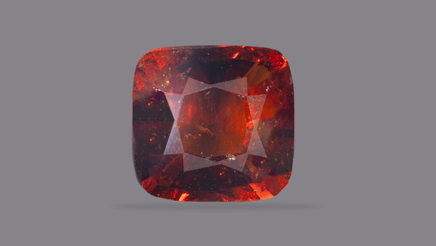 NATURAL HESSONITE (GOMED) 6.42 CARATS - Hessonite (Gomed)