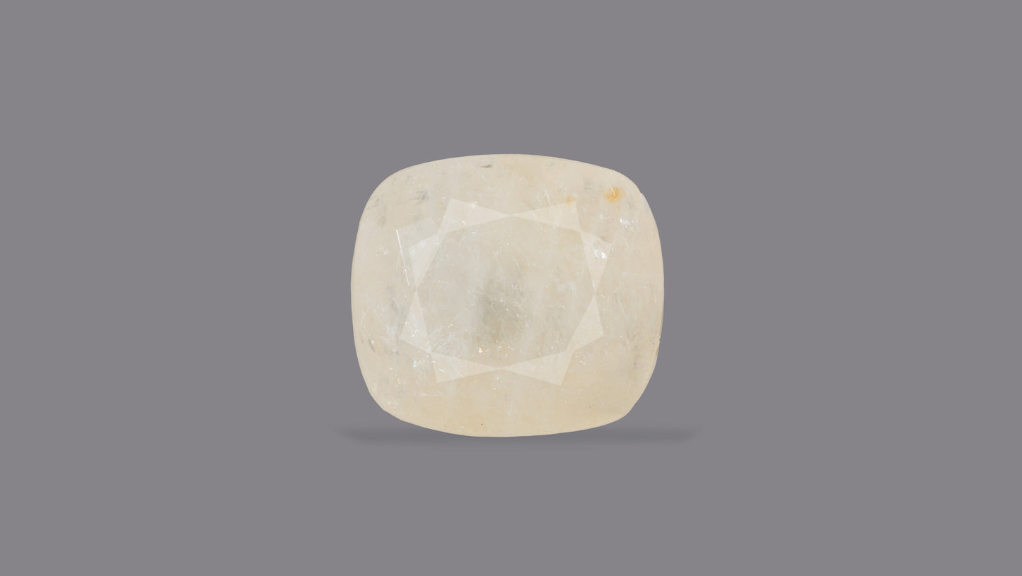 NATURAL WHITE SAPPHIRE 7.20 CARATS - White Sapphire (Safed Pukhraj)