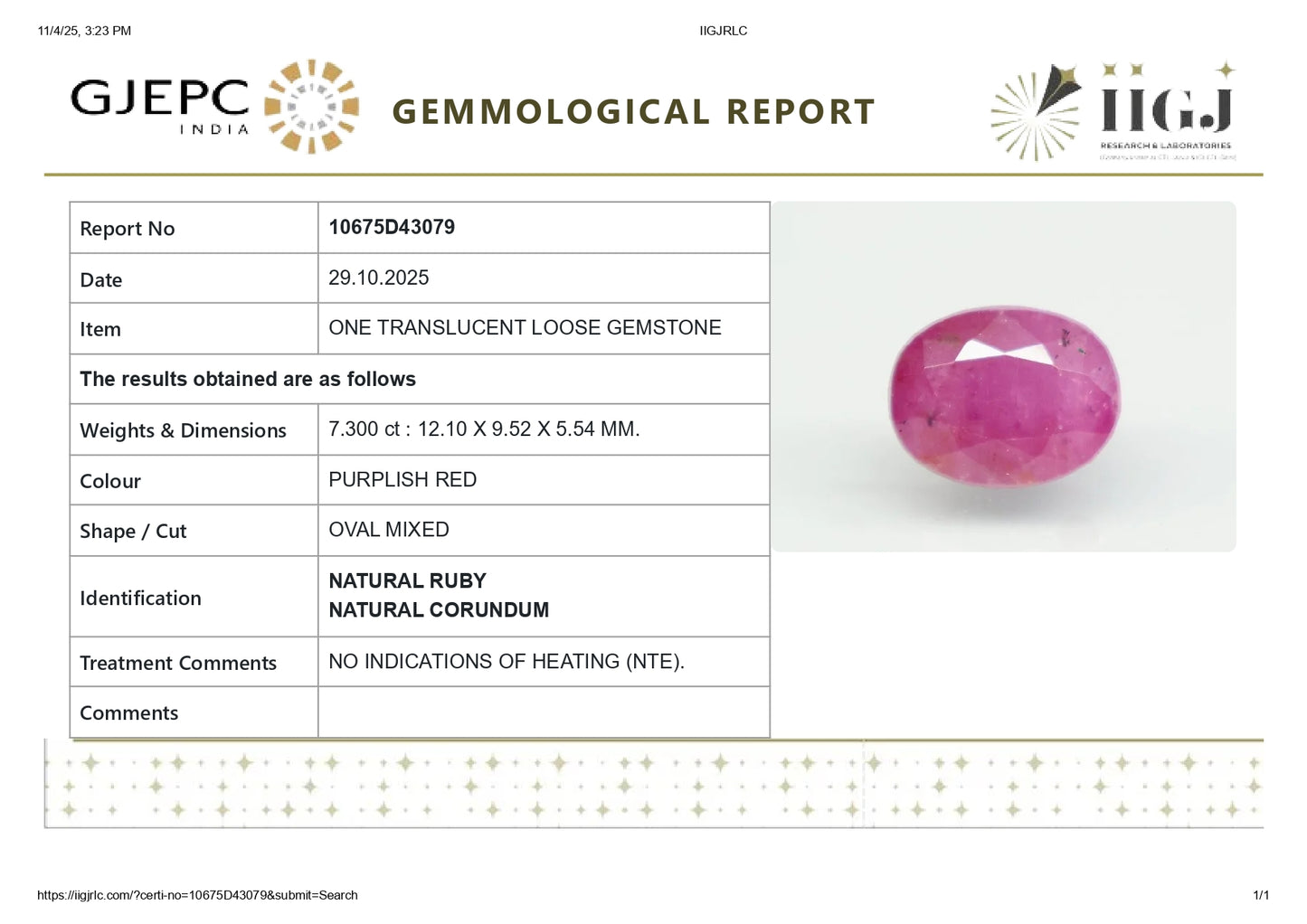 Natural Ruby (Manik) 7.30 Carats - Media 5