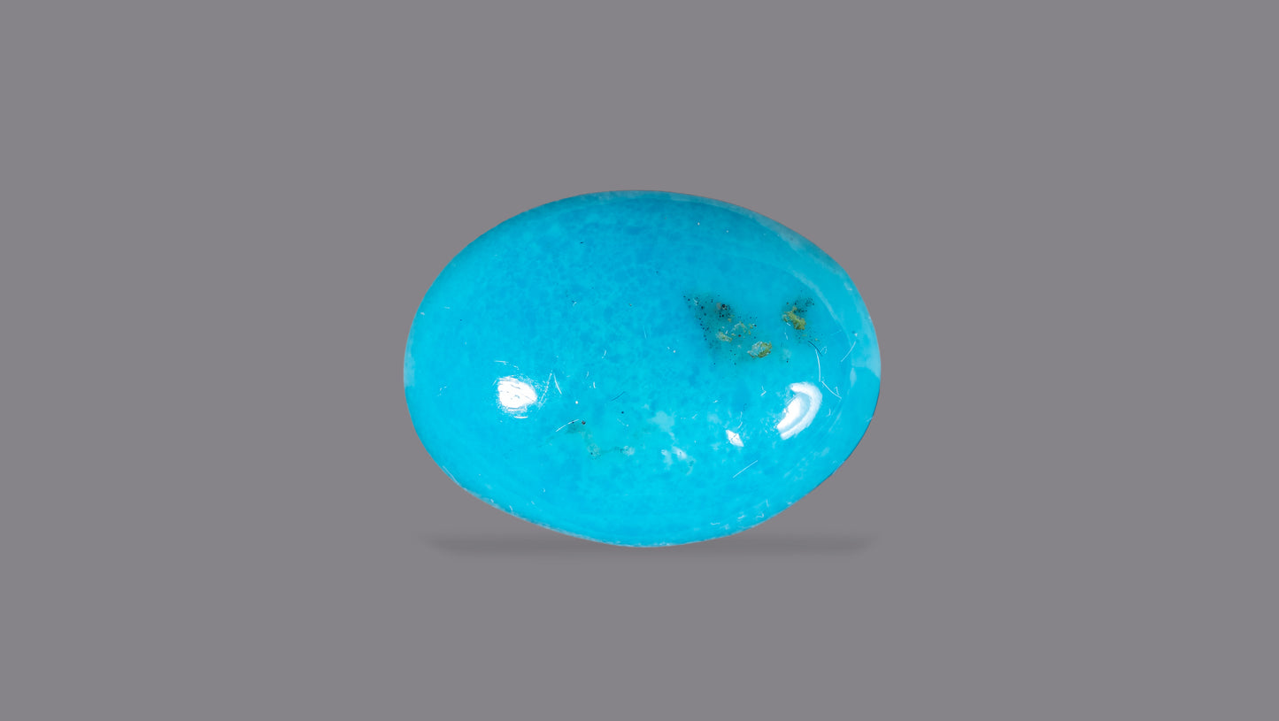 NATURAL TURQUOISE (FIROZA) 5.76 CARATS - Turquoise (Irani Firoza)