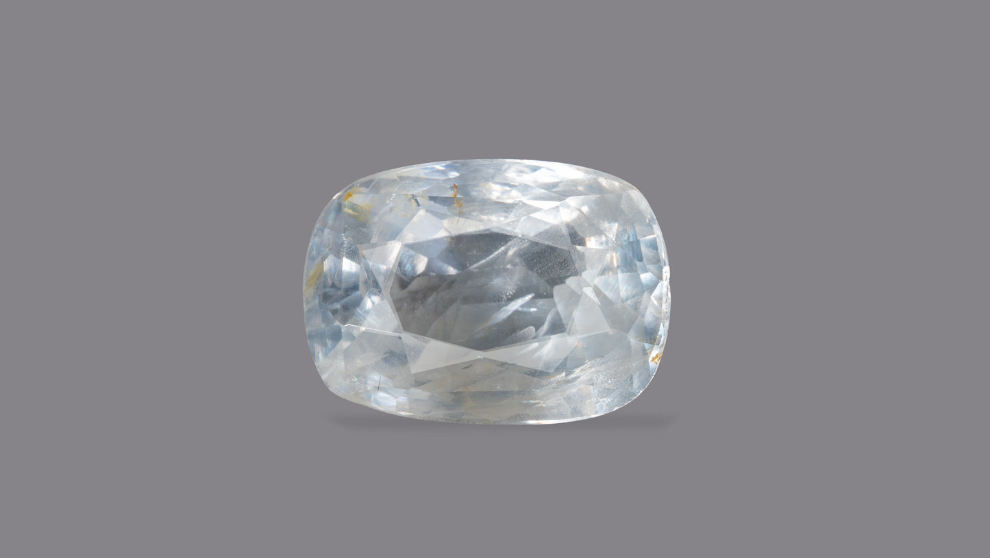 NATURAL WHITE SAPPHIRE 4.12 CARATS - White Sapphire (Safed Pukhraj)