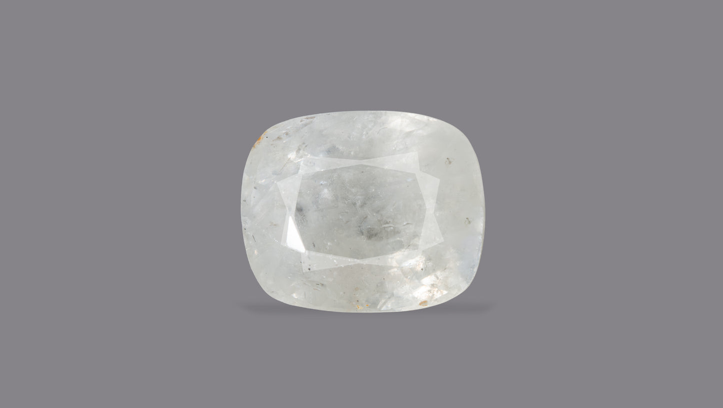 NATURAL WHITE SAPPHIRE 9.00 CARATS - White Sapphire (Safed Pukhraj)
