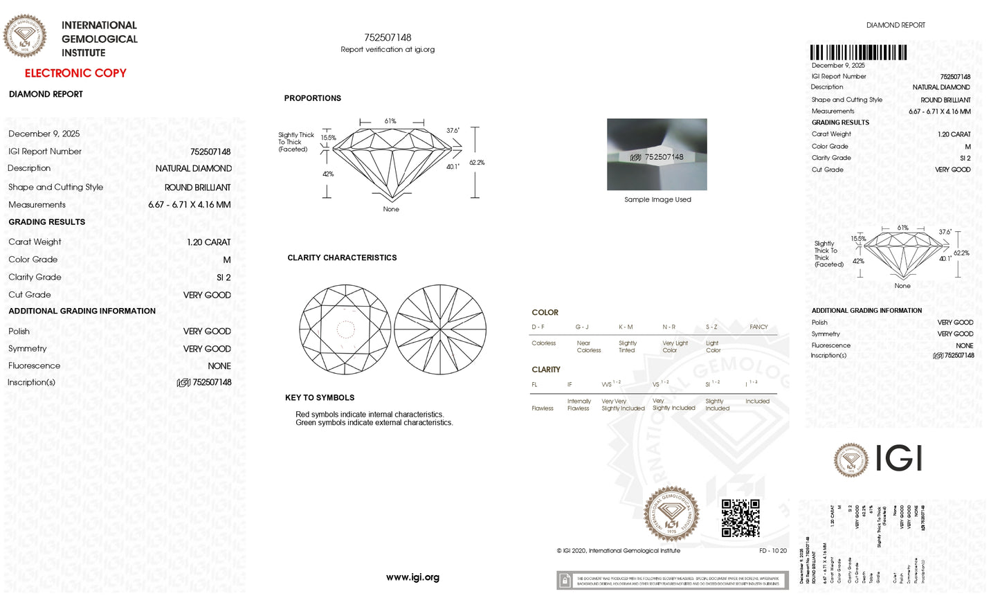NATURAL DIAMOND 1.20 CARATS - Media 3