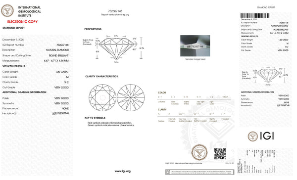 NATURAL DIAMOND 1.20 CARATS - Media 3