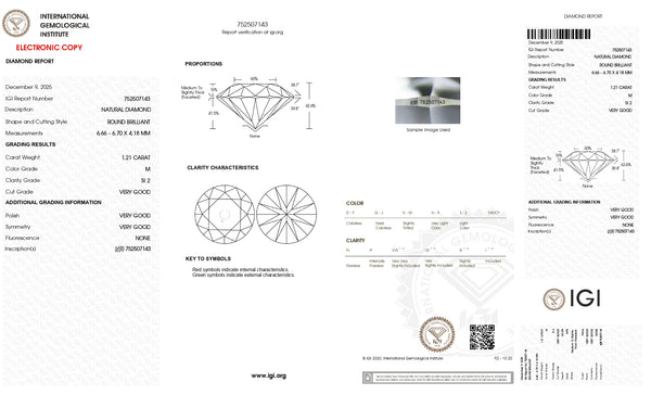 NATURAL DIAMOND 1.21 CARATS - Media 3
