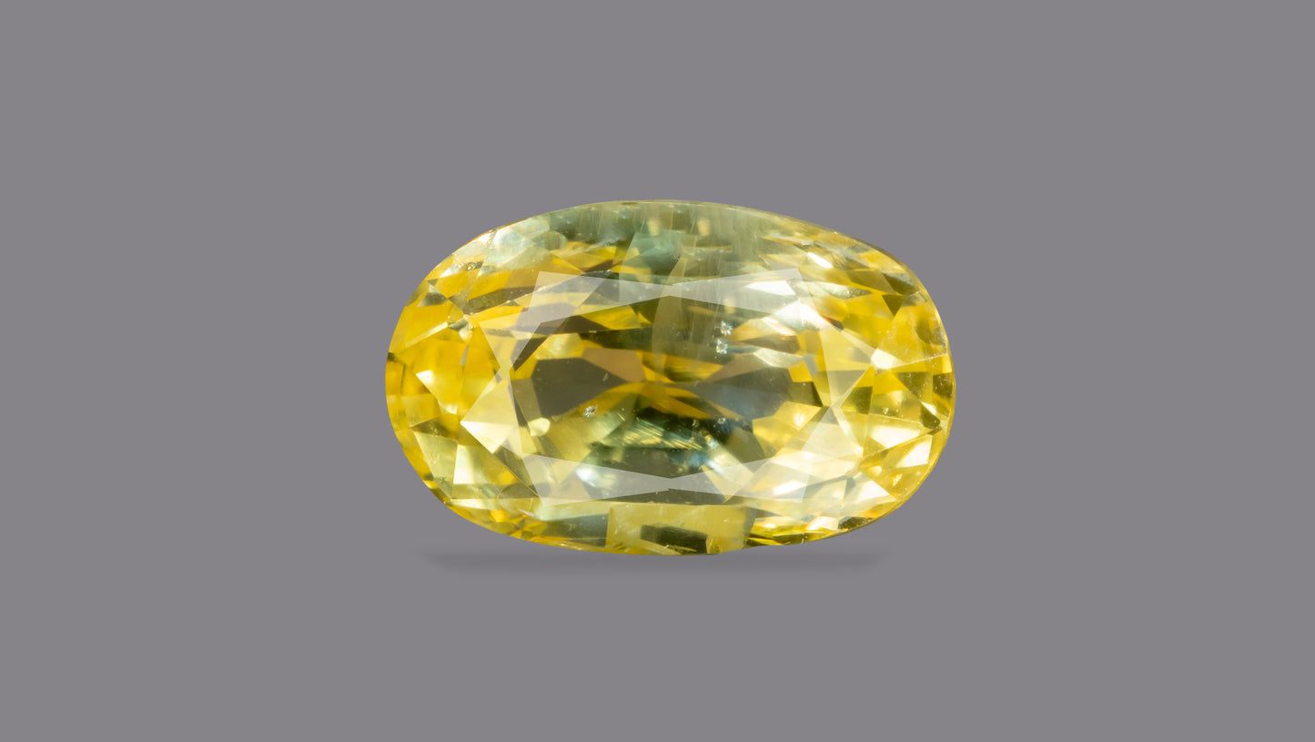 Natural Yellow Sapphire (Pukhraj) 3.03 Carats - Yellow Sapphire (Pukhraj)