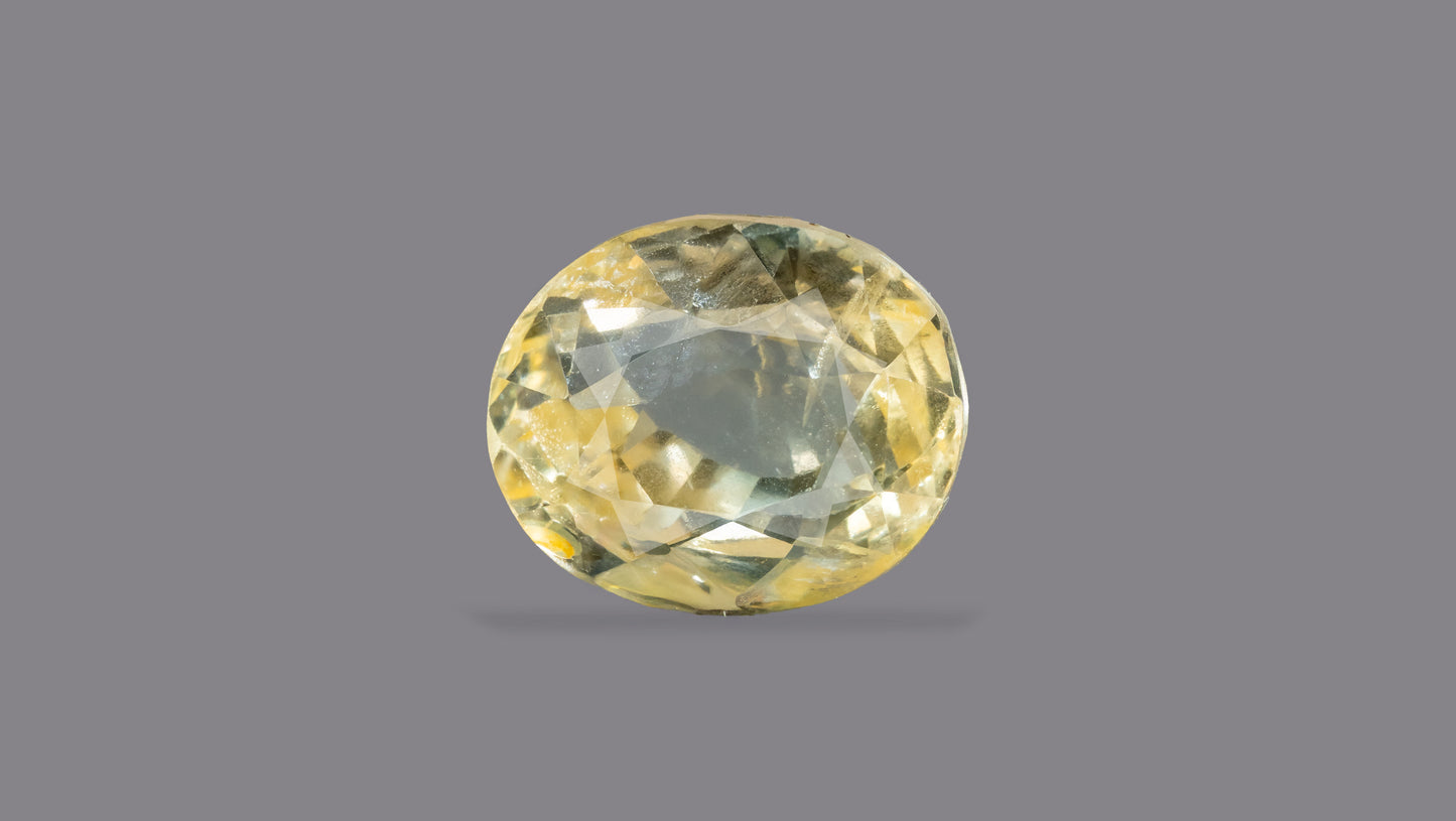 Natural Yellow Sapphire (Pukhraj) 4.06 Carats - Yellow Sapphire (Pukhraj)