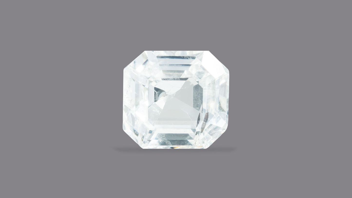 Natural White Sapphire 8.16 Carats - White Sapphire (Safed Pukhraj)