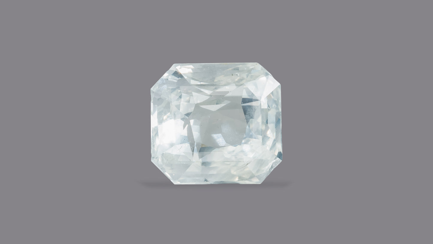 Natural White Sapphire 8.03 Carats - White Sapphire (Safed Pukhraj)