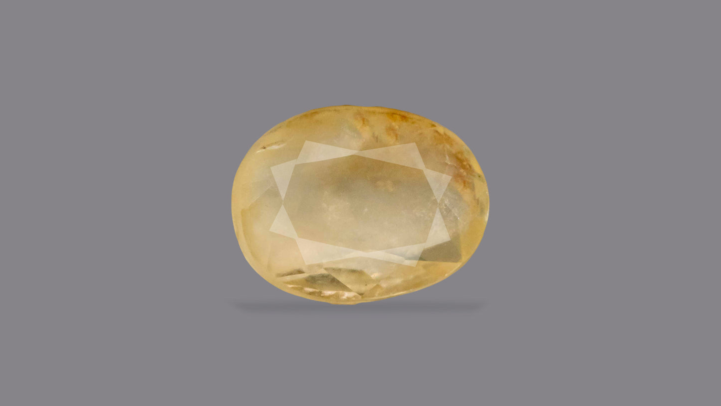 Natural Yellow Sapphire (Pukhraj) 3.32 Carats - Yellow Sapphire (Pukhraj)
