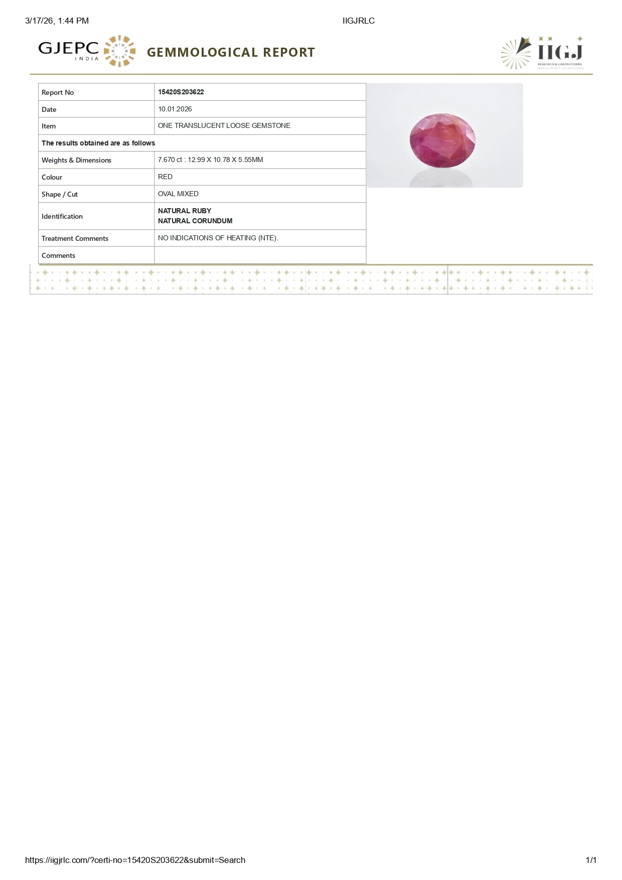
                    
                      Natural African Ruby (Manik) 7.67 Carats - Media 6
                    
                  
