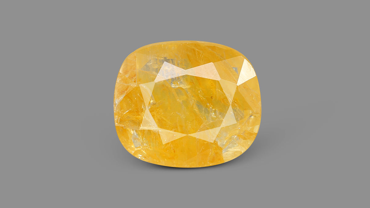 Natural Yellow Sapphire (Pukhraj) 9.14 Carats