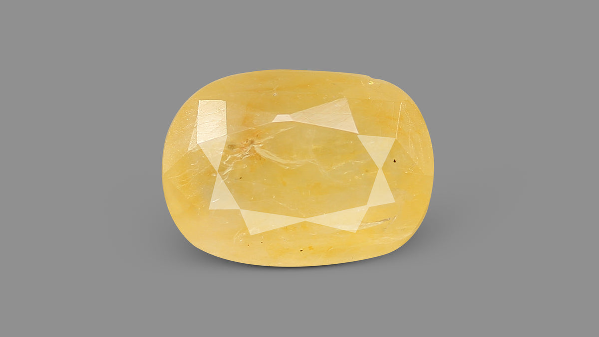 Natural Yellow Sapphire (Pukhraj) 6.38 Carats