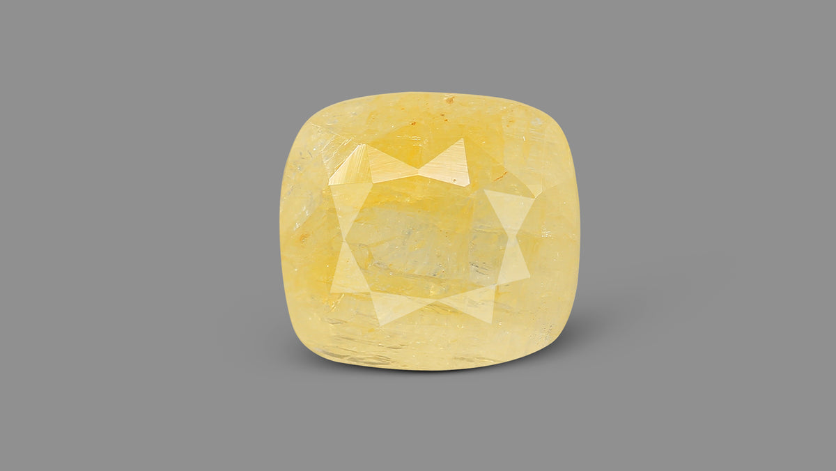 Natural Yellow Sapphire (Pukhraj) 12.11 Carats