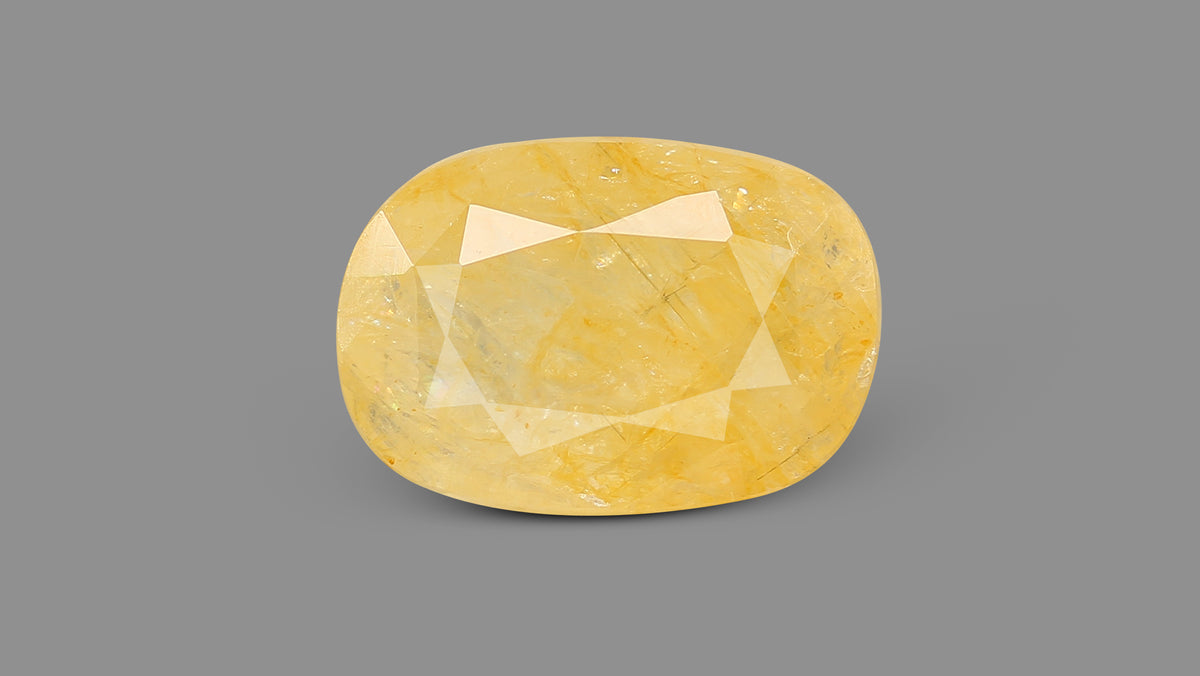 Natural Yellow Sapphire (Pukhraj) 6.78 Carats