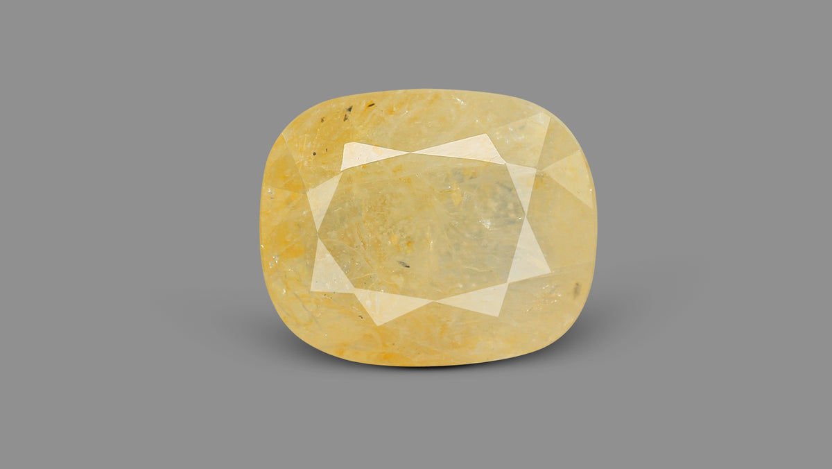 Natural Yellow Sapphire (Pukhraj) 12.48 Carats