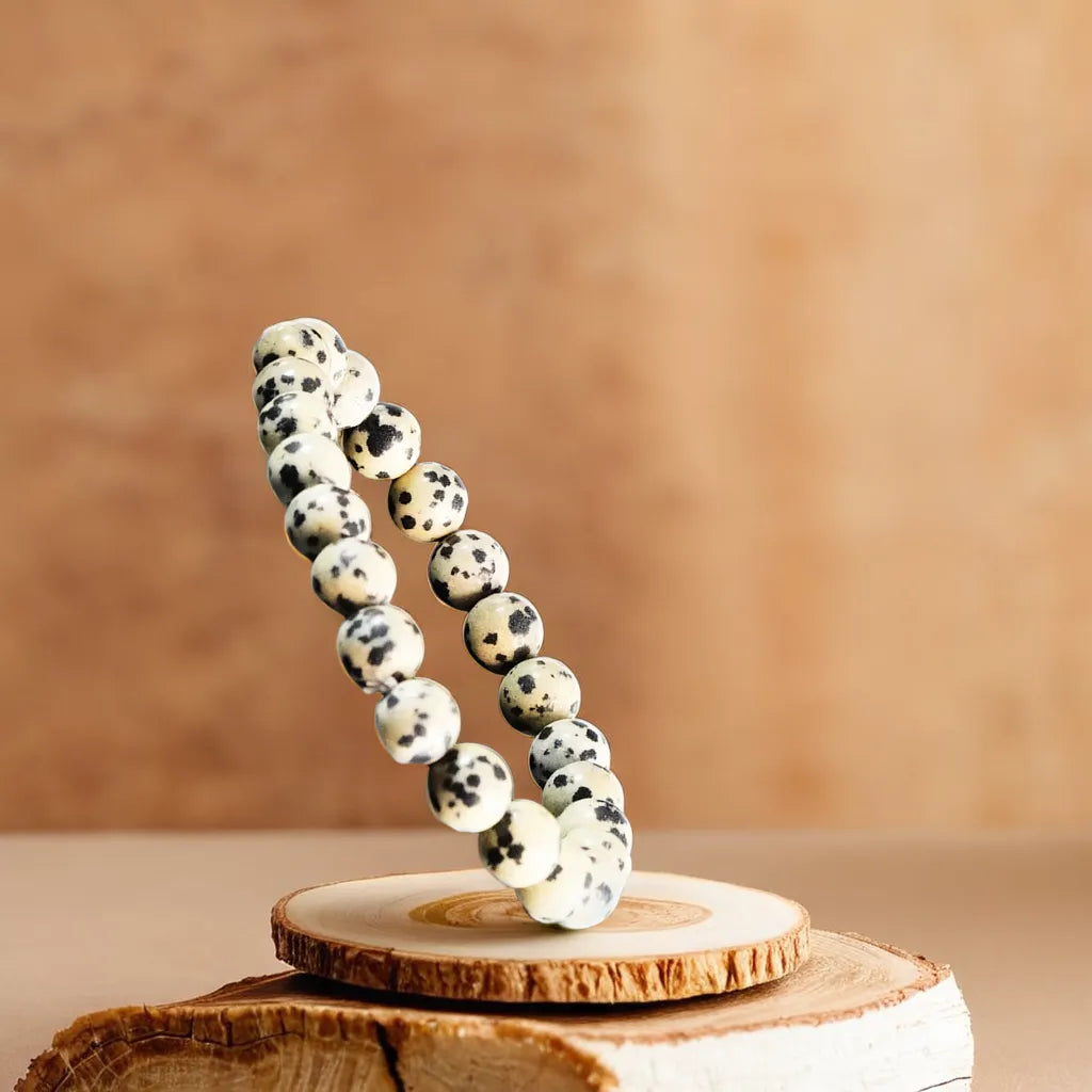 Bracelet for Fighter Plane / Will Plane – Dalmatian Jasper Bracelet
