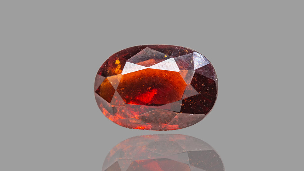 NATURAL HESSONITE (GOMED) 6.14 CARATS - Hessonite (Gomed)