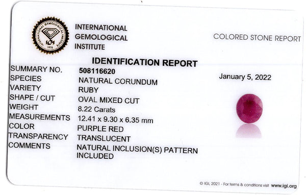 Natural Ruby (Manik) 8.22 Carats - Media 6