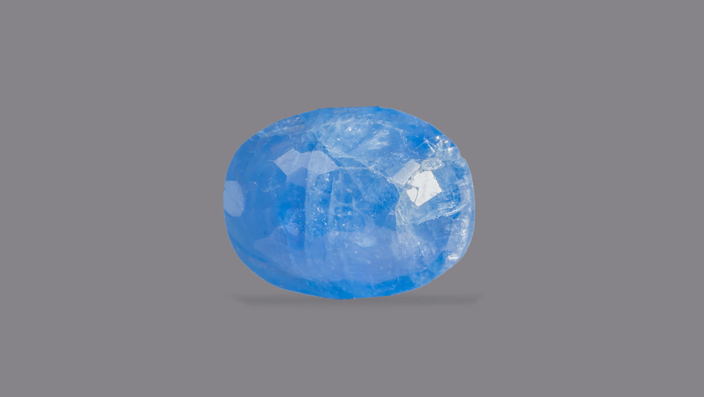 Natural Blue Sapphire (Neelam) 4.36 Carat - Media 2