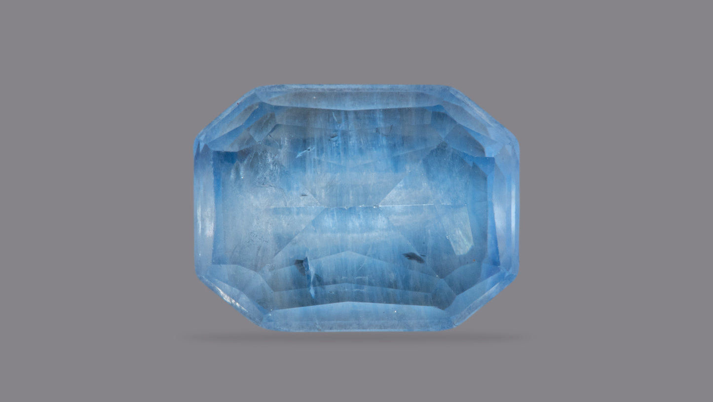 Natural Blue Sapphire (Neelam) 6.38 Carats - Media 2