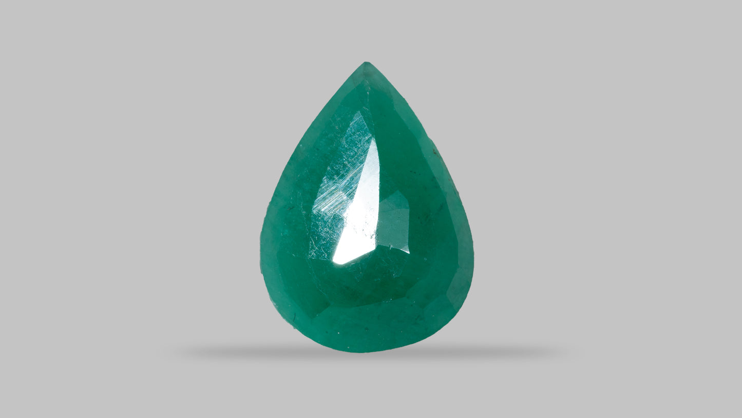 Minor Oil Natural Zambian Emerald (Panna) 3.52 Carats - Media 2