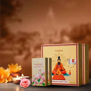 Combo Pack of Havan Cups (2) & Premium Dhoop Sticks (2)