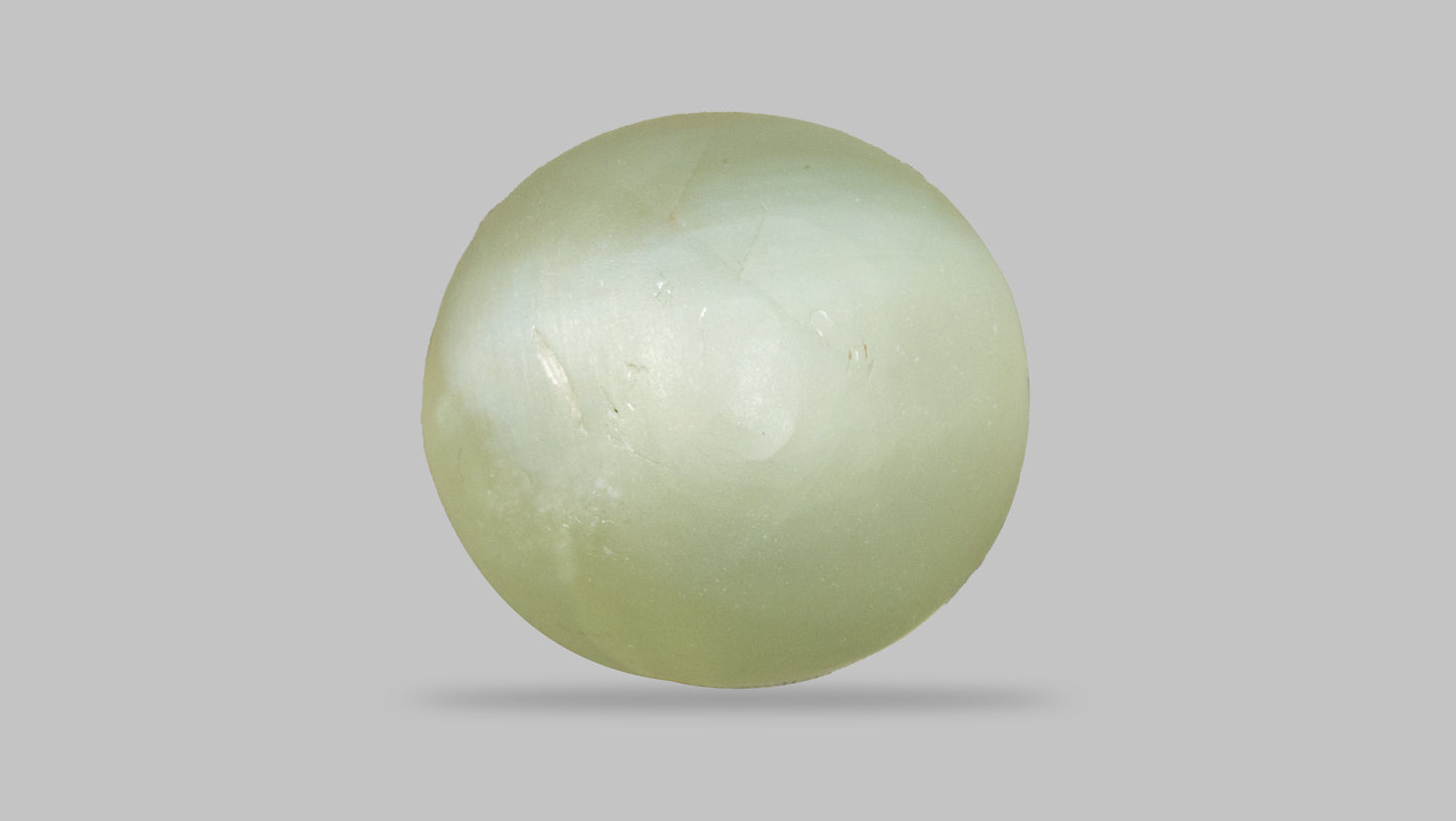 NATURAL CAT'S EYE (Lehsuniya) 7.68 Carats - Media 2