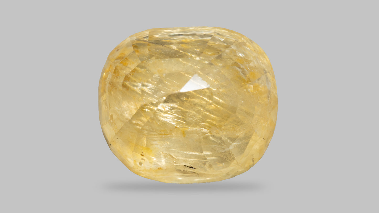 Natural Yellow Sapphire (Pukhraj) 10.15 Carats - Media 2