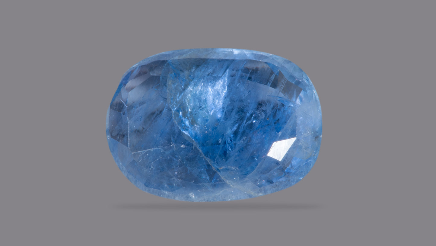 Natural Blue Sapphire (Neelam) 5.82 Carats - Media 2