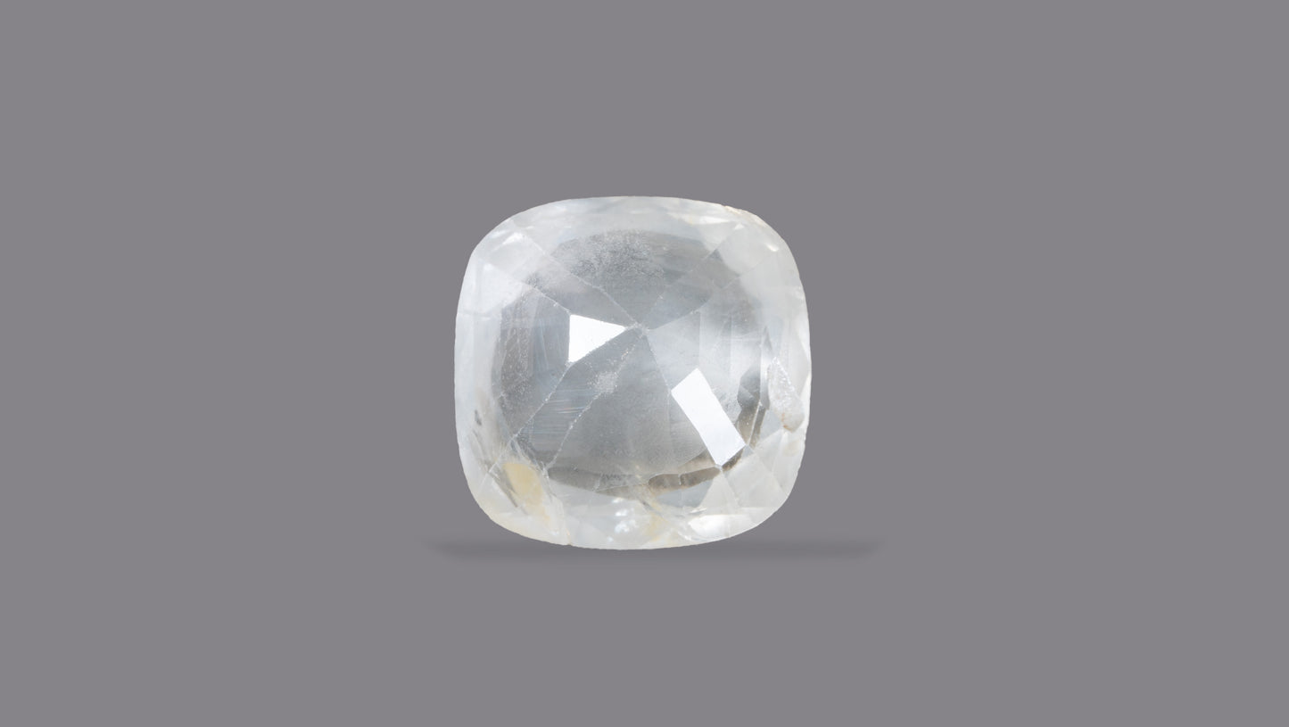 NATURAL WHITE SAPPHIRE 6.08 CARATS - Media 2