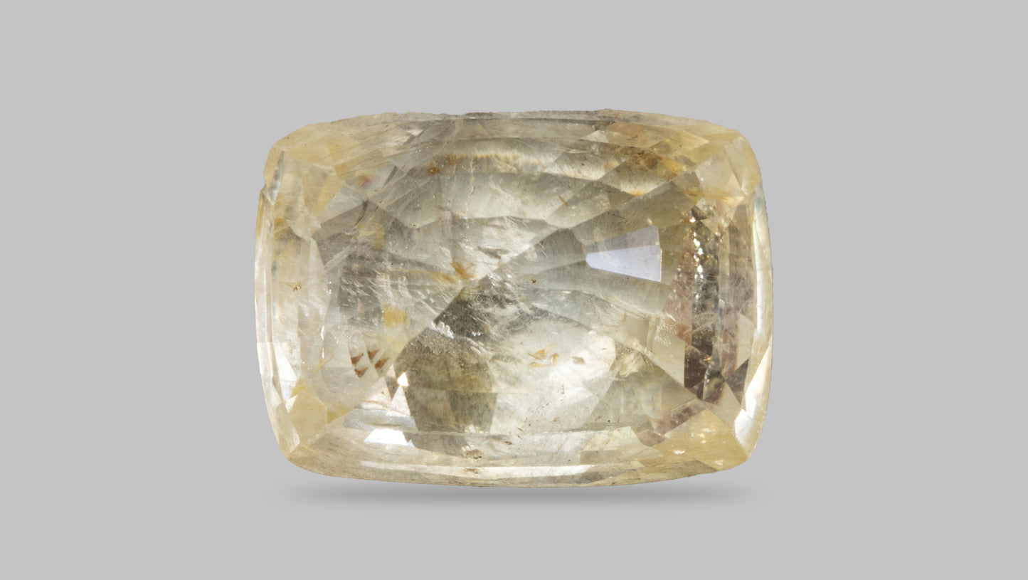 Natural Yellow Sapphire (Pukhraj) 9.42 Carats - Media 2