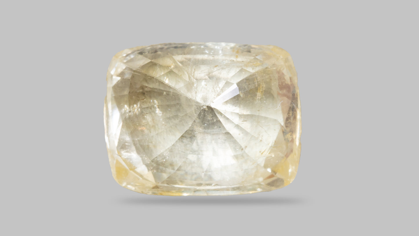 Natural Yellow Sapphire (Pukhraj) 6.74 Carats - Media 2