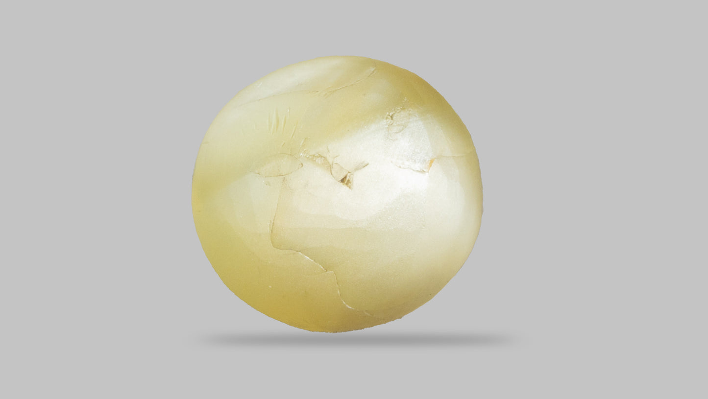 NATURAL CAT'S EYE (Lehsuniya) 4.96 Carats - Media 2