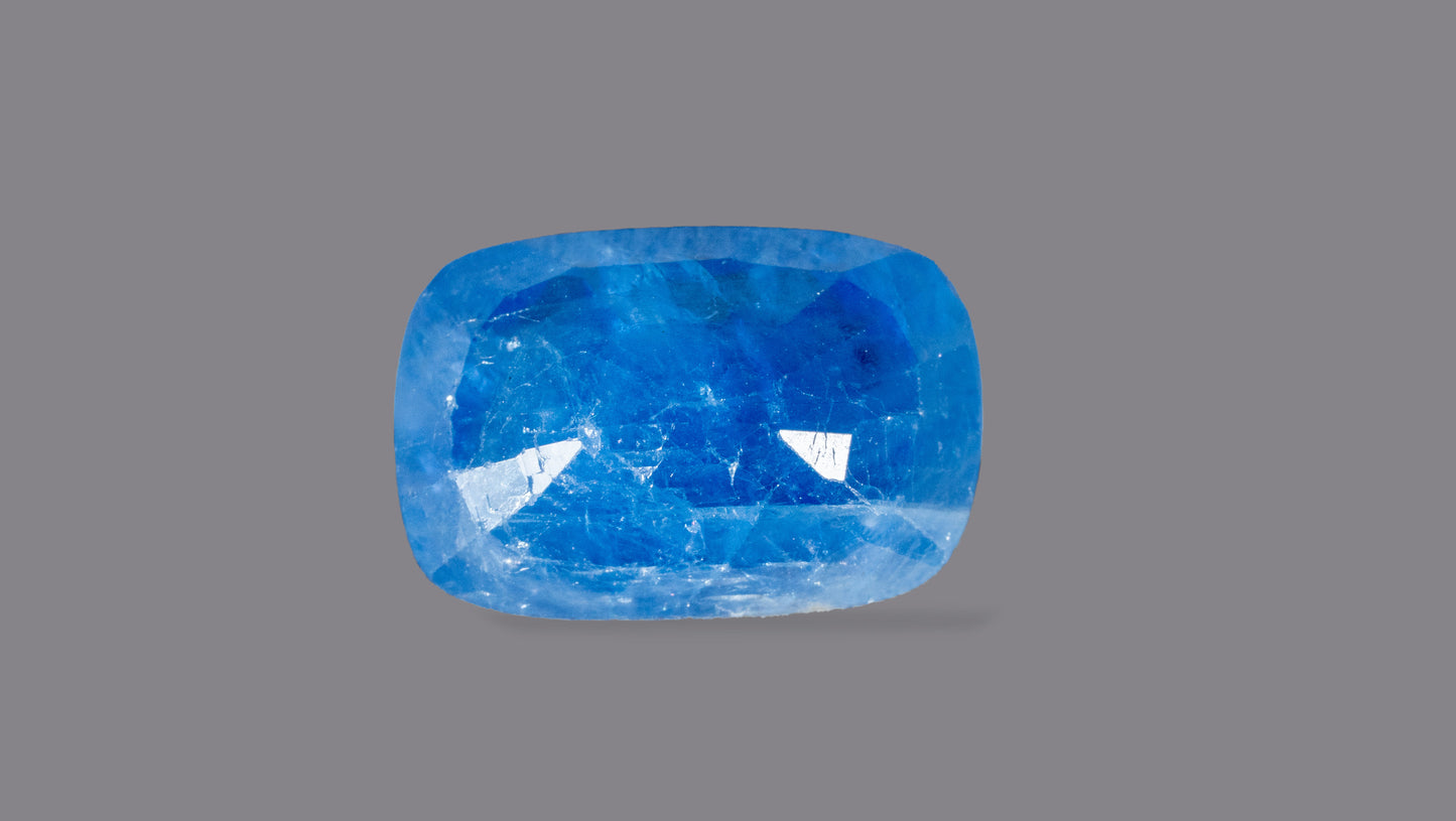 Natural Blue Sapphire (Neelam) 4.55 Carats - Media 2