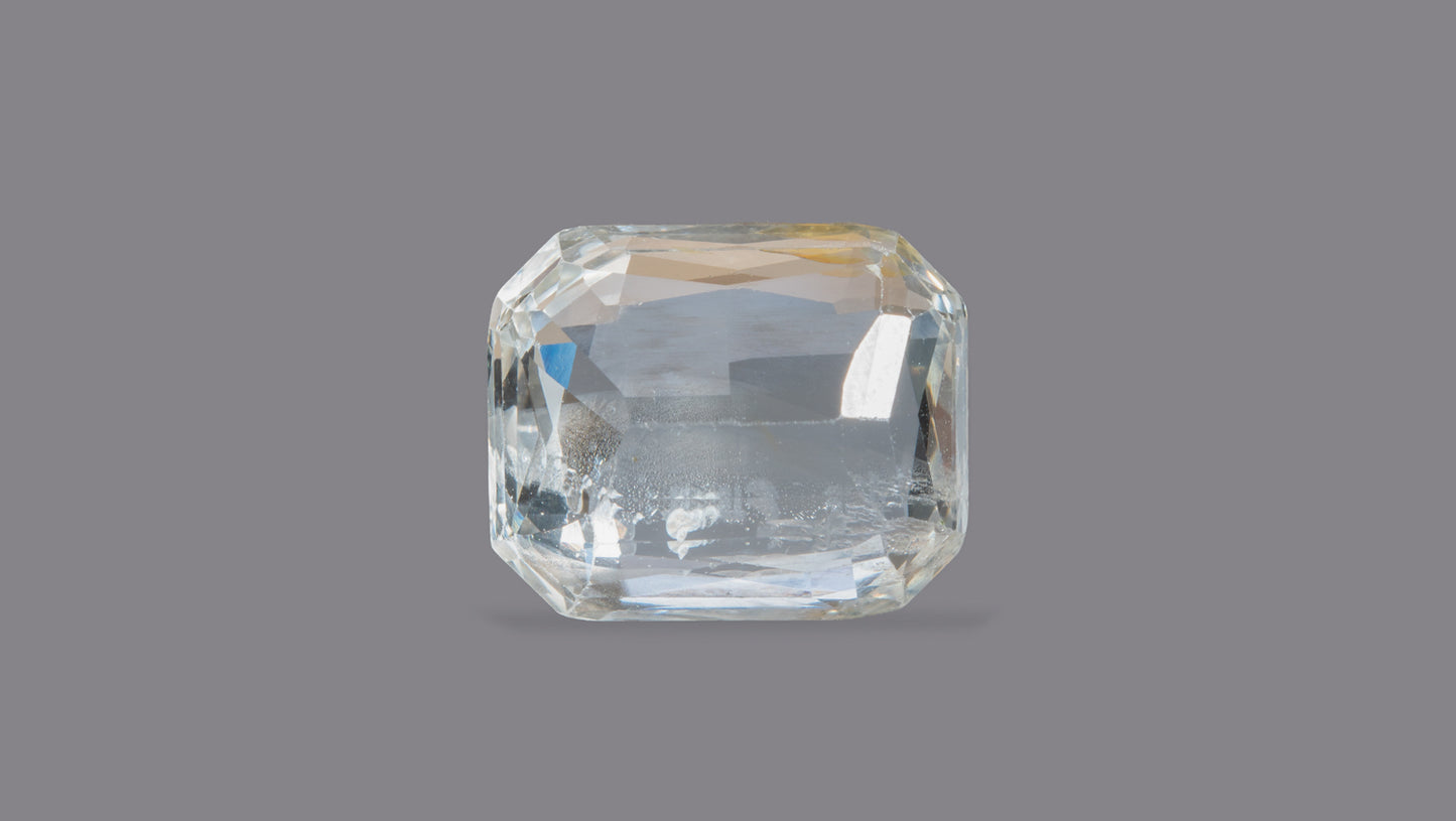 NATURAL WHITE SAPPHIRE 5.98 CARATS - Media 2