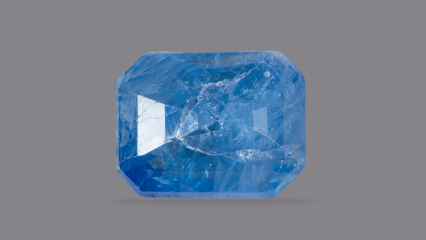 Natural Blue Sapphire (Neelam) 7.56 Carats - Media 2