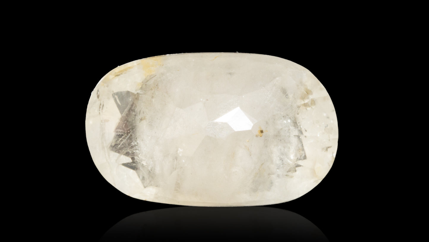 NATURAL WHITE SAPPHIRE 6.57  CARATS - Media 2