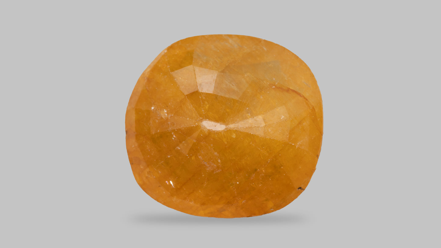 Natural Yellow Sapphire (Pukhraj) 12.04 Carats - Media 2
